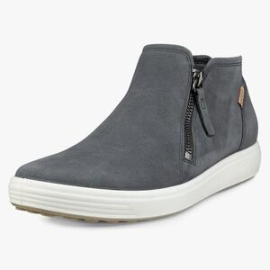 New Women's ECCO Soft 7 Low Ankle Bootie, Color Dark Shadow